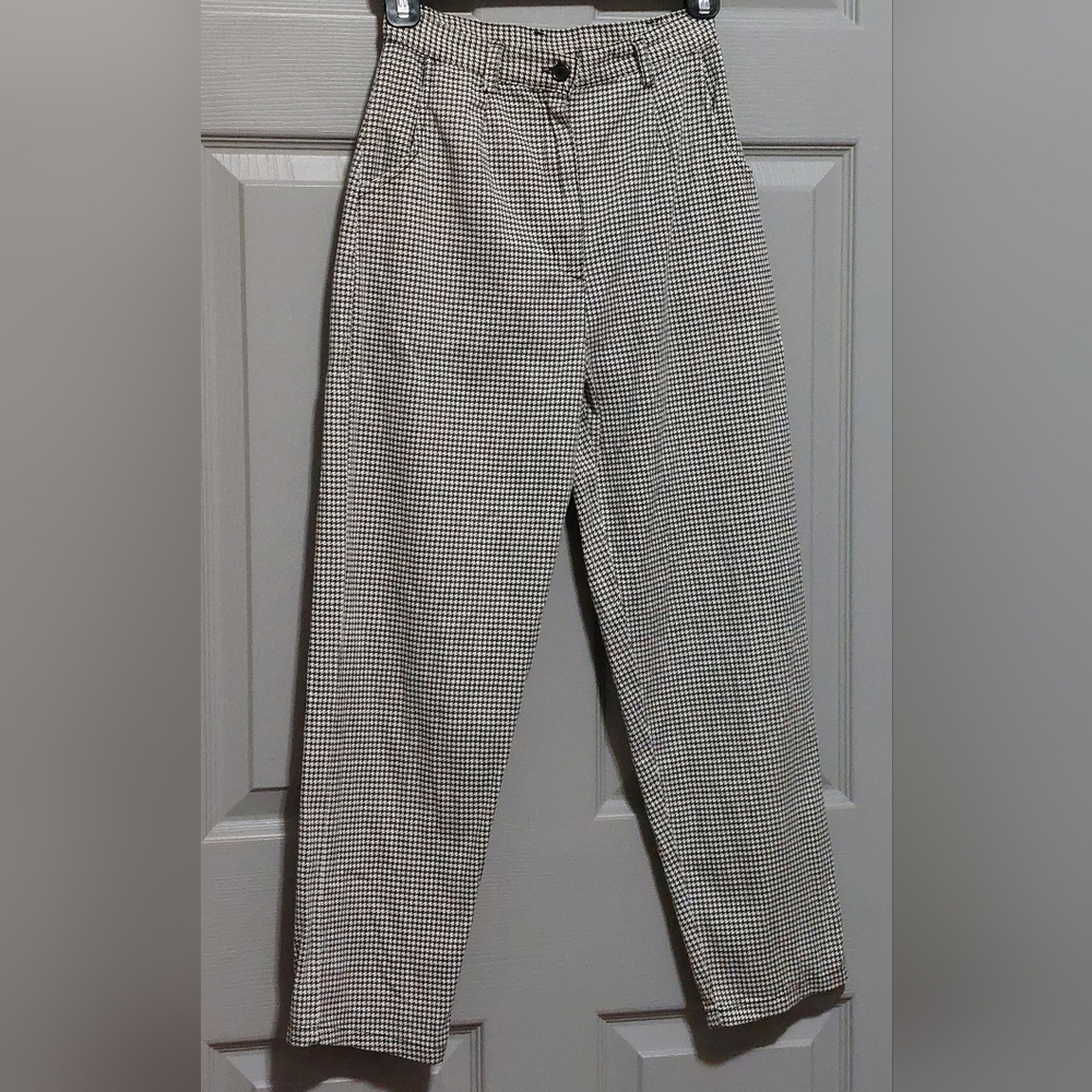 Vintage Topsville Girls Houndstooth Print Pant Size 12